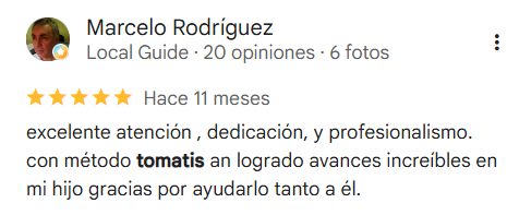 Captura real de reseña de Marcelo Rodríguez